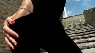 Miniatura de Alisha Sweet EURO Anal Creampie with Lauro Giotto Outdoor, Brunette, Natural, Small tits, Teaser#1