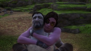 Miniatura de Zombie girl jerking off legs to her zombie boyfriend | cums on boots [3d hentai uncensored]