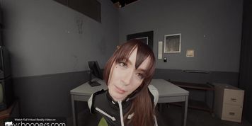 Miniatura de Brunette in Cosplay Deeply Sucks in Hardcore Parody (Hazel Moore)