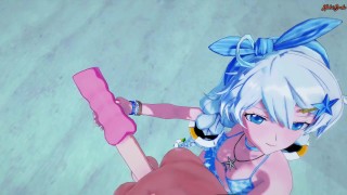 Miniatura de POV mouth fucking Kiana Kaslana on a table - Honkai Impact 3 Hentai.