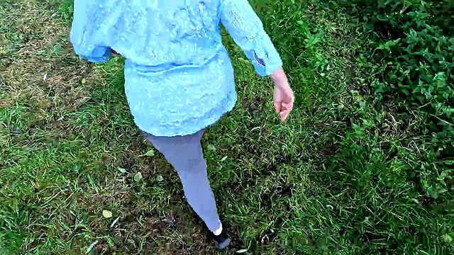Miniatura de Lesbian Bouncy Tits Action: Rough Breast Spanking Nude Outdoors