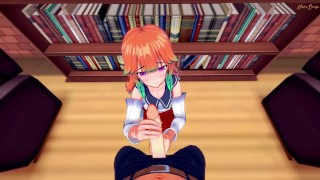 Miniatura de Takanashi Kiara gives you a blowjob then you mouth fuck her from your POV - Hololive Hentai.