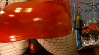 Miniatura de 4K HD POV Latex Dominatrix SPH FaceSitting Thick Arab Ass Worship JOI Slomo Latex Ass worship Edging
