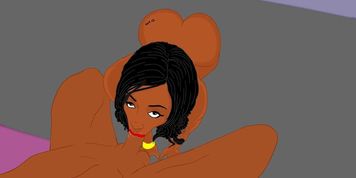 Miniatura de Cartoon Cherokee D Ass gives an amazing big ass hentai blowjob.