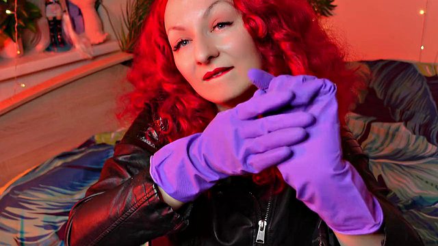 Miniatura de Arya Grander's Kinky ASMR Latex Gloves Rubbing