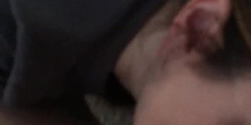 Miniatura de Amateur Latina sucking his balls then gets her mouth filled with his cum