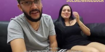 Miniatura de Latina Slut Came to Job Interview Without Panties, Ready for Trial Blowjob and Deep Throat