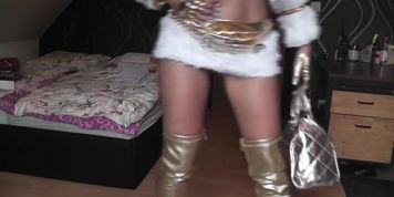 Miniatura de Glamour-Bitch gold latex fur