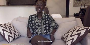 Miniatura de Gorgeous Black Fuck Doll Gagged POV, Used, & Left With A Messy Facial