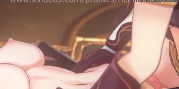 Miniatura de 3D Genshin Impact Horny Girls Enjoy Cock Inside