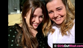Miniatura de cute busty blonde has lesbian sex with her brunette girlfriend