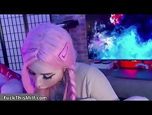 Miniatura de close up languid slobbery throat romantic gentle blowjob cumshot in mouthggksr