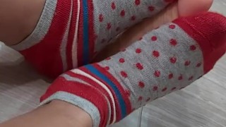 Miniatura de Footjob with socks!