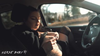 Miniatura de PUBLIC Masturbation in the CAR and OUTSIDE (NorseBaby)
