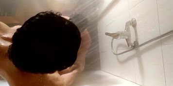 Miniatura de Magia Rosa amateur couple shower sex tape with facial and big dick