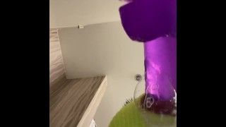 Miniatura de POV Ebony Sloppy Blowjob Dildo POV