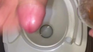 Miniatura de Watch my POV of filling up an empty water bottle full of my piss, then I J/O & CUM inside the bottle