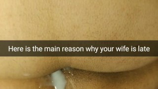 Miniatura de This is the reason your wife was late at work. Dripping creampie from wife pussy [Cuckold.Snapchat]