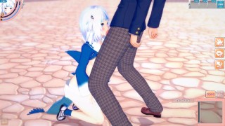 Miniatura de 【エロゲーコイカツ！】VTuber がうるぐら3DCGアニメ動画(バーチャルYoutuber)[Hentai Game Koikatsu! Gawr Gura(Anime 3DCG Video)]