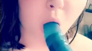 Miniatura de Blowjob tease on dildo