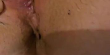 Miniatura de Rubbing my thick uncut DILF dick on my BBW MILF wife's shaved pussy. Comments welcome