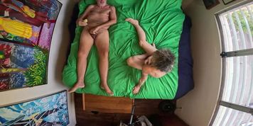 Miniatura de Hairy Mature MILF Fucks in Missionary with Old Man