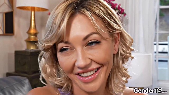 Miniatura de Jade Venus & Adira Allure: Hot Tgirl Neighbor Tests Deep Anal Stretch With Glittery Beads