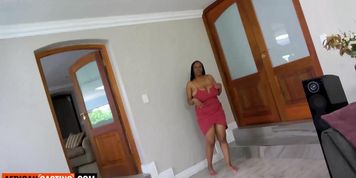 Miniatura de This BUSTY EBONY MILF kept a straight face about her HUSBAND... now she begs me to stretch her pussy