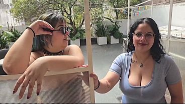 Miniatura de Trio con mi mejor amiga y el vecino! Rimming blowjob