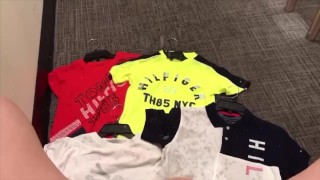 Miniatura de Filthy Asian Slut double penetrated & squirted in a mall fitting room INTENSE ORGASM