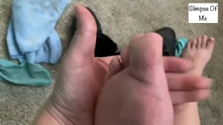 Miniatura de Green socks and sweaty feet after work (feet fetish) - GlimpseOfMe