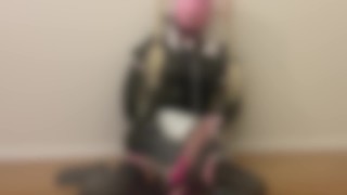 Miniatura de Sissymaid play with magic wand in latex