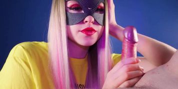 Miniatura de Oral creampie with red lipstick