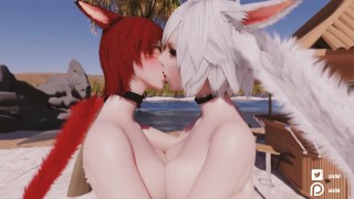 Miniatura de [FFXIV] Miqo'te Yuri Kiss test animation