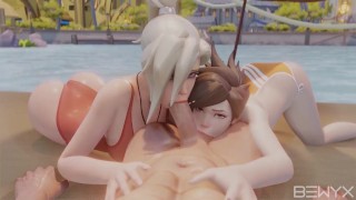 Miniatura de Mercy and Tracer SummerTime Threesome