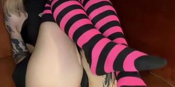 Miniatura de School slut is waiting for your creampie in her black panties