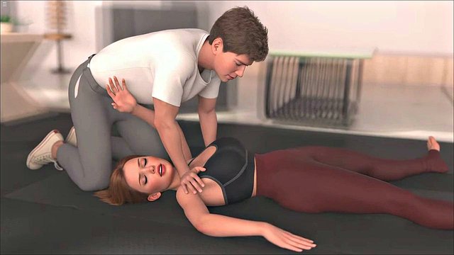 Miniatura de Future Money Man, Stepson, Gives His Stepmom a Sensual Massage in the Living Room Before Getting Caught by Ste