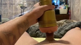 Miniatura de Male solo cumming so hard in fleshlight