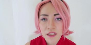 Miniatura de Sakura Haruno Ahegao Blowjob V&period;2 &lpar;NARUTO COSPLAY&rpar;