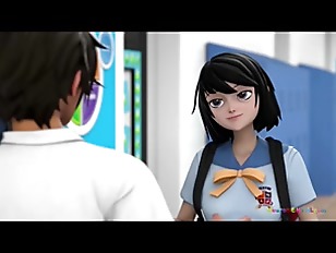 Miniatura de pink haired milf teacher takes deep strokes while the whole class watches the sex lesson