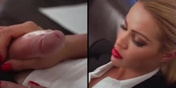 Miniatura de Futanari Cherry Kiss Businesswoman Creampie Orgasm