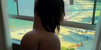 Miniatura de PUBLIC Hot big ass latina from brazil EMANUELLY RAQUEL PLAYING WITH AN INTERACTIVE TOY IN THE BALCONY
