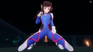 Miniatura de 3D HENTAI POV DVA in tight suit rides your cock