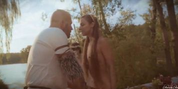 Miniatura de Four Horny Nymphs Share One Fat Dick In Outdoor Orgy (Alexis Crystal, Amirah Adara, Misha Cross, Olive Glass, Thomas Stone)