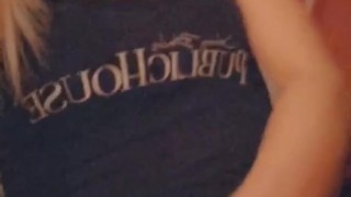 Miniatura de Petite sexy blonde tight wet pussy fingering solo masturbation eye contact hot small tits