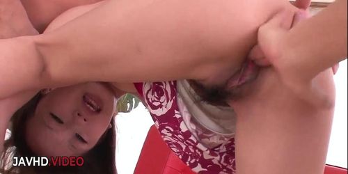 Miniatura de Kinky Jav Star Hazuki Okitas Petite Body Takes Big Creampie Loads
