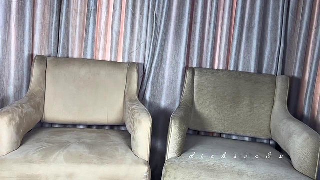 Miniatura de Chubby Ebony Mature BBW Dickass3x Bareback Pounds Him on Couch