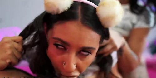 Miniatura de Hailey rose, toochi kash - busty cum-swapping threesome