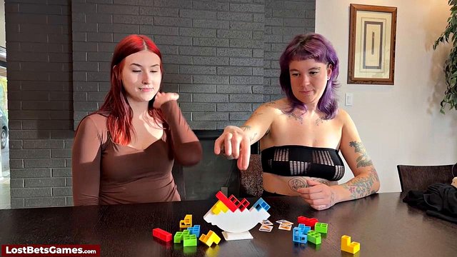 Miniatura de Lost Bet Games Victory Unleashes Sexy Toy Striptease and Erotic Lesbian Play