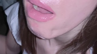 Miniatura de Fabulous blowjob from a green-eyed beauty
